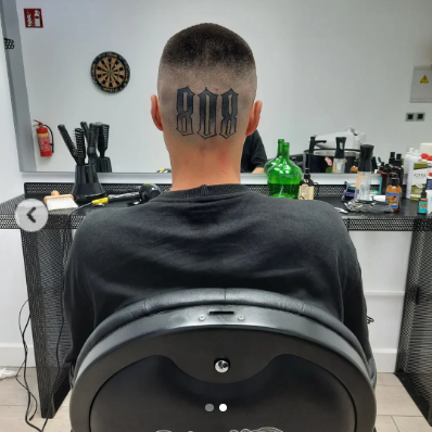 Resultado de corte degradado con barba en ATM Barber